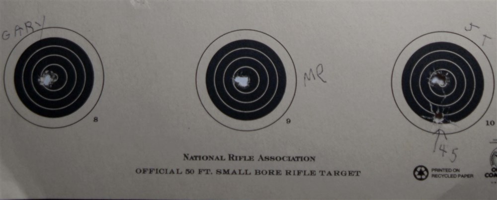 Winchester M52 target bottom line.