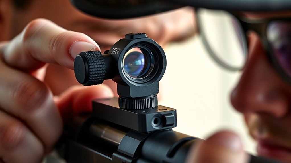 adjust peep sight height