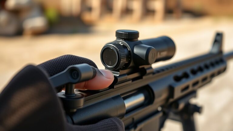 adjusting red dot sight