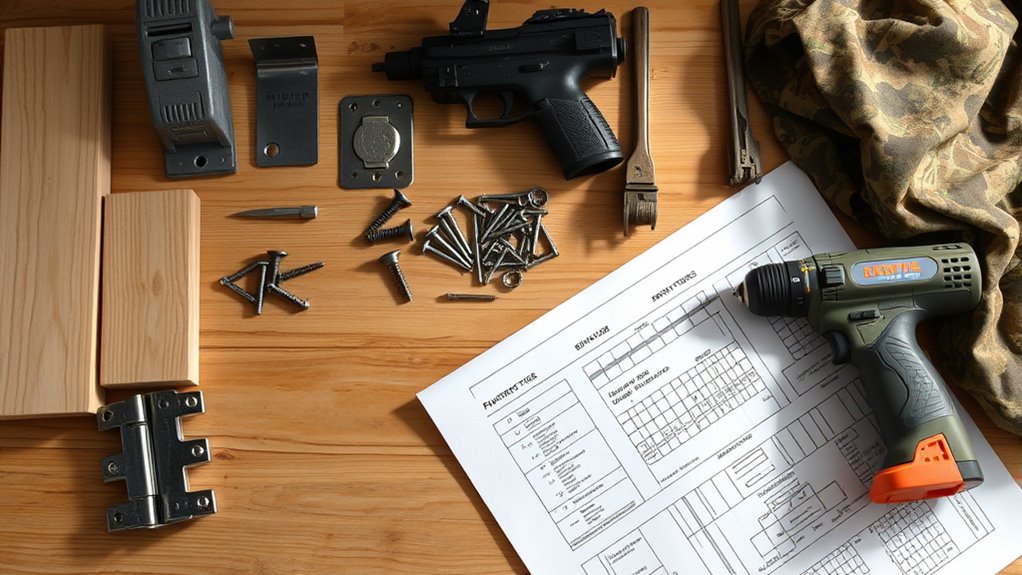 affordable hidden gun safe materials