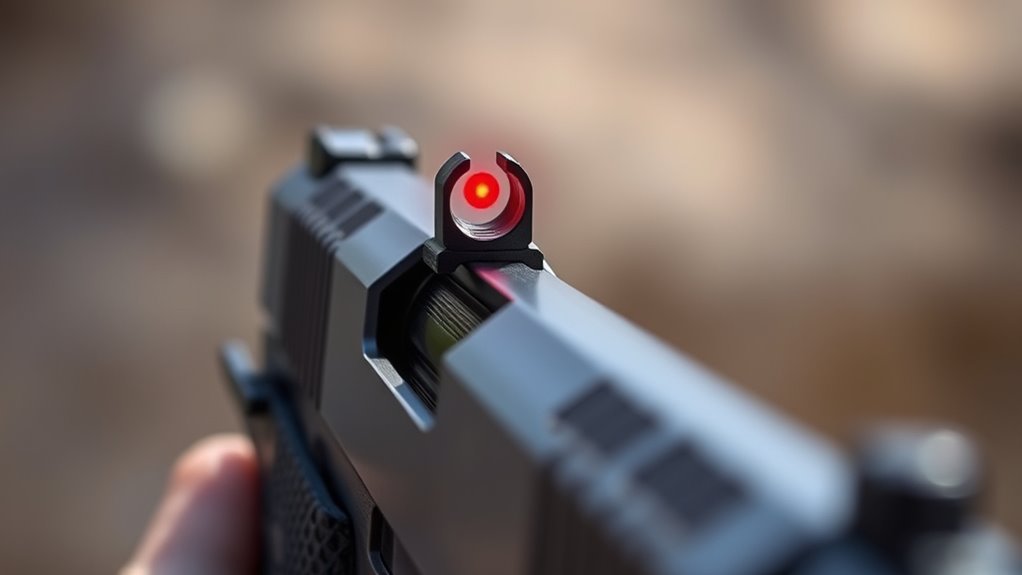 align front sight with red dot