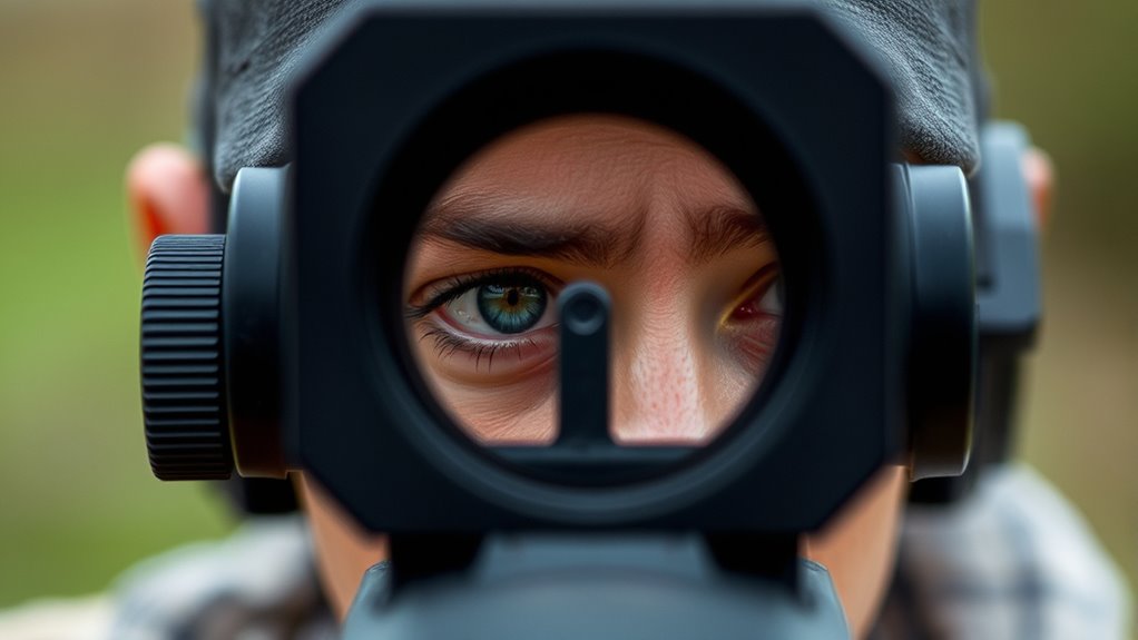 align sights with eye