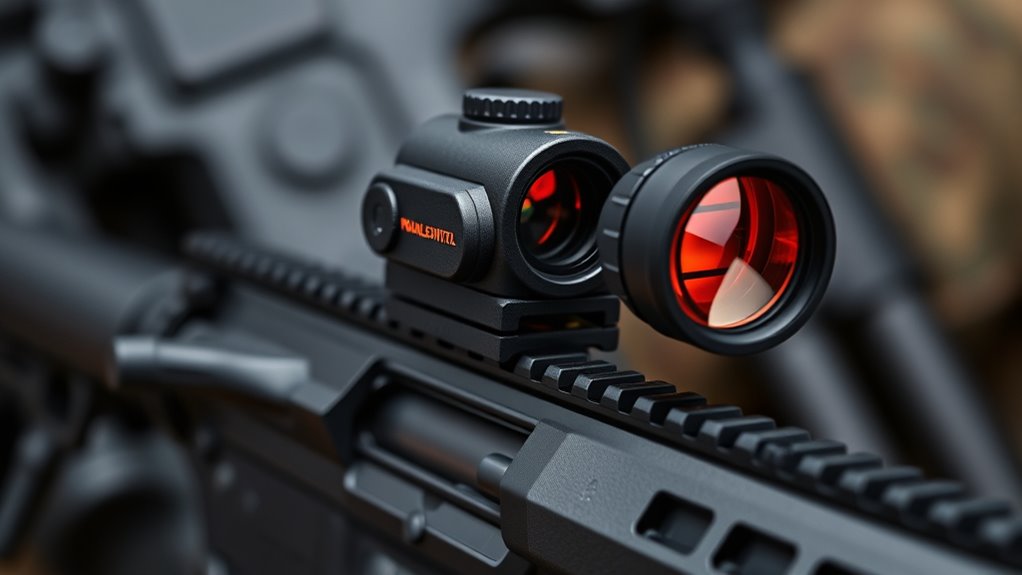 aligned iron and optic