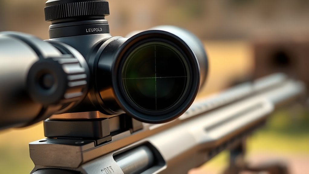 center reticle precisely aligned