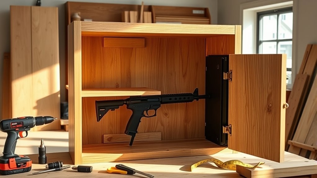create concealed firearm storage