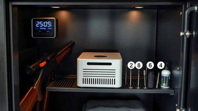 dehumidifying gun safe efficiently