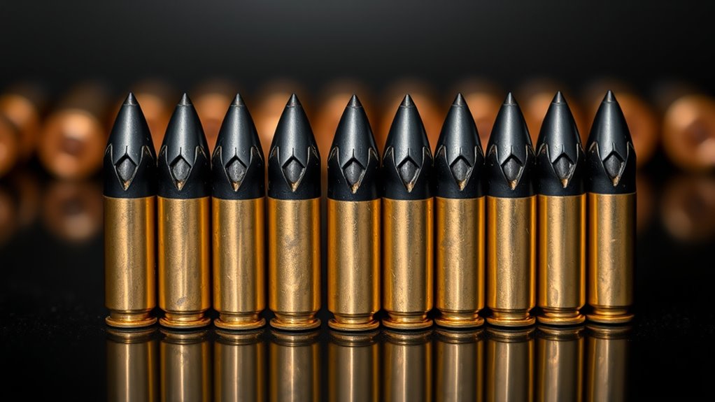 expanding coated claw shaped bullets