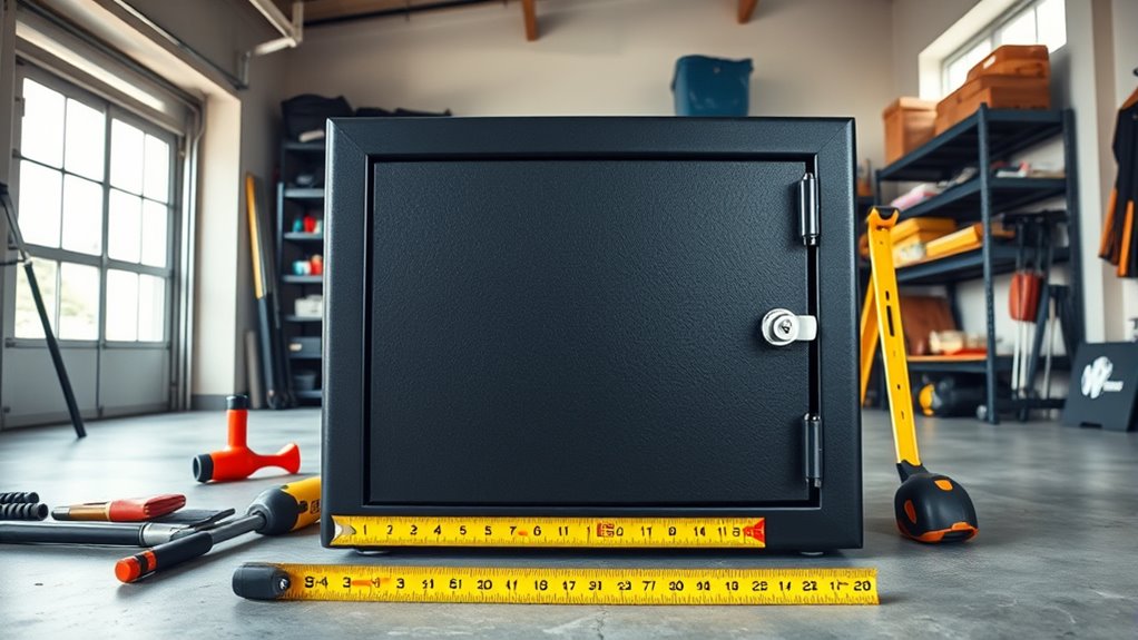 garage gun safe placement