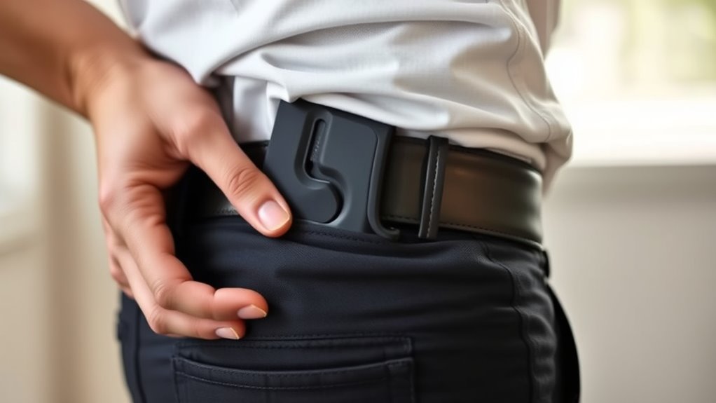 holster placement for comfort