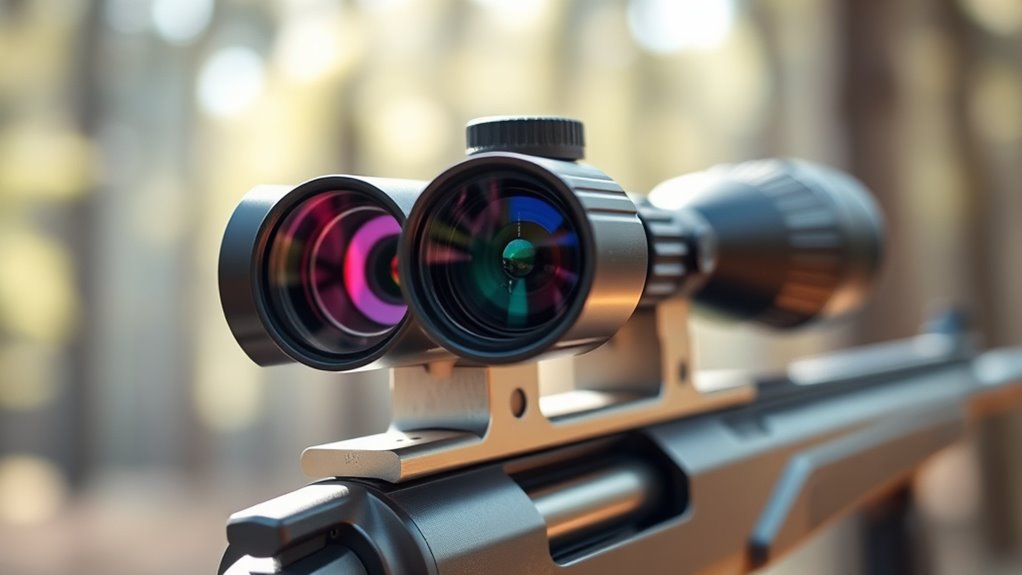 magnifies distant objects clearly