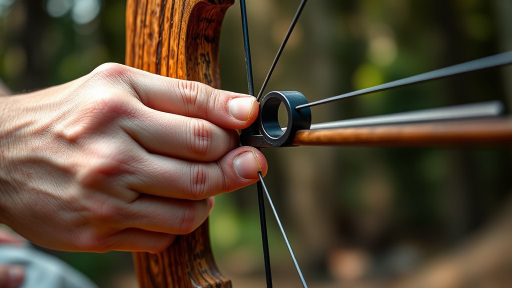 mark the optimal bowstring position