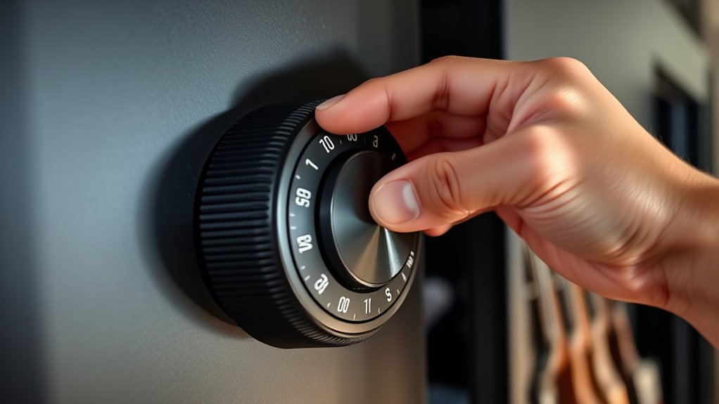 opening gun safe lock