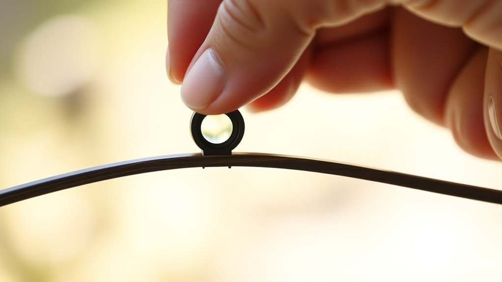 optimal bowstring sight placement