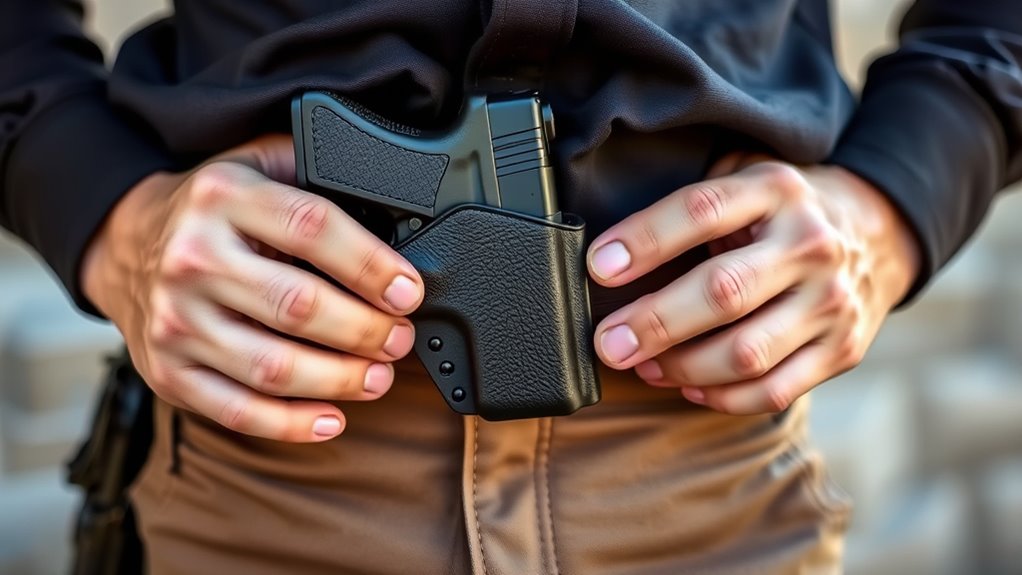 proper holster placement technique