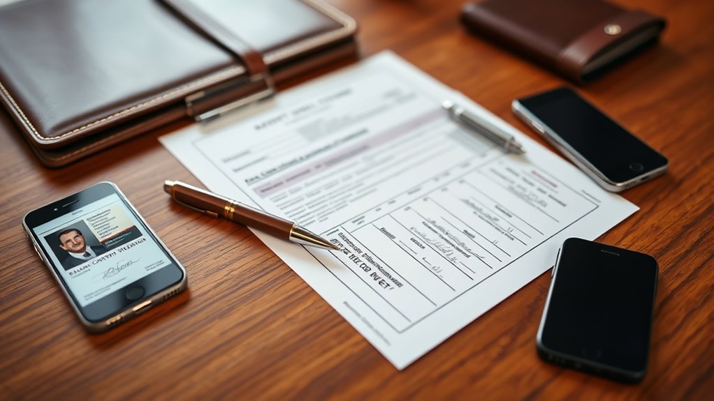 required documents for application