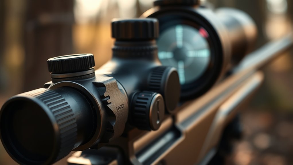 scope adjustments and reticle