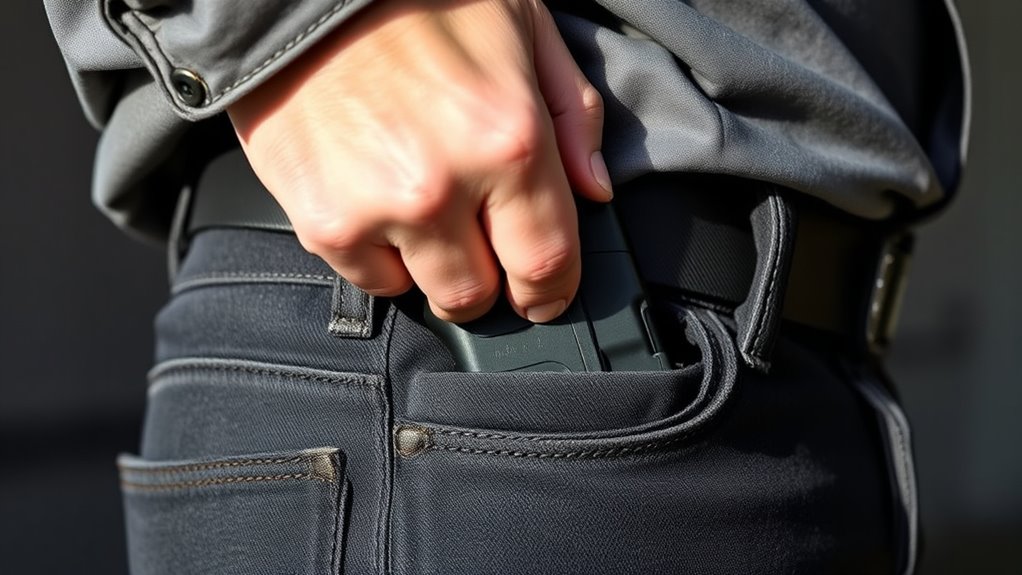 secure grip and concealment
