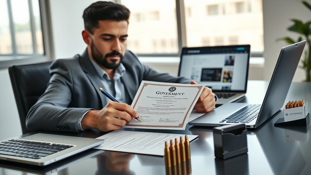 secure permits and register