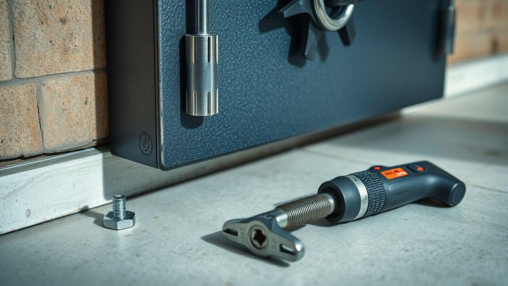 secure safe to floor