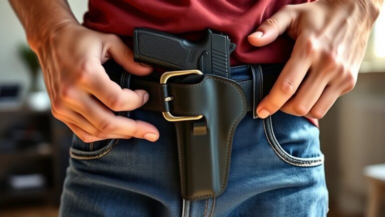 securely attach gun holster