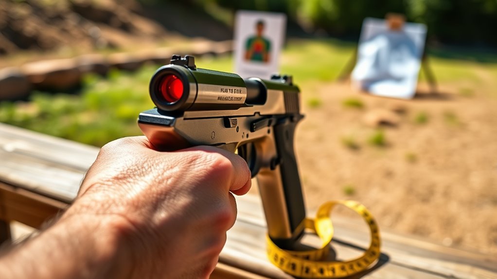 select target and distance