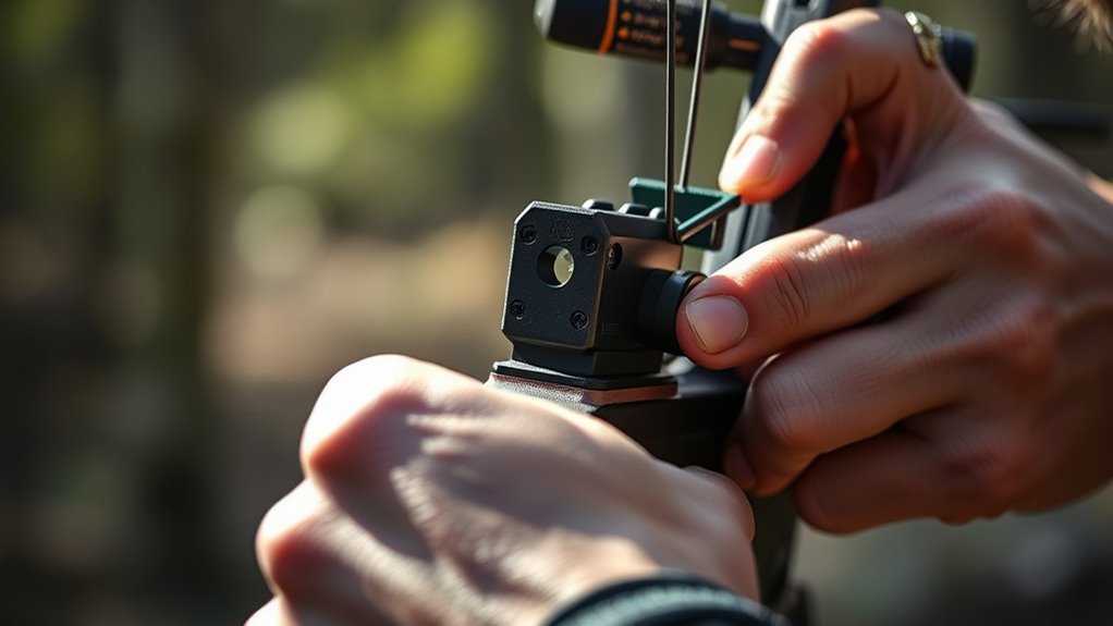 single pin bow sighting