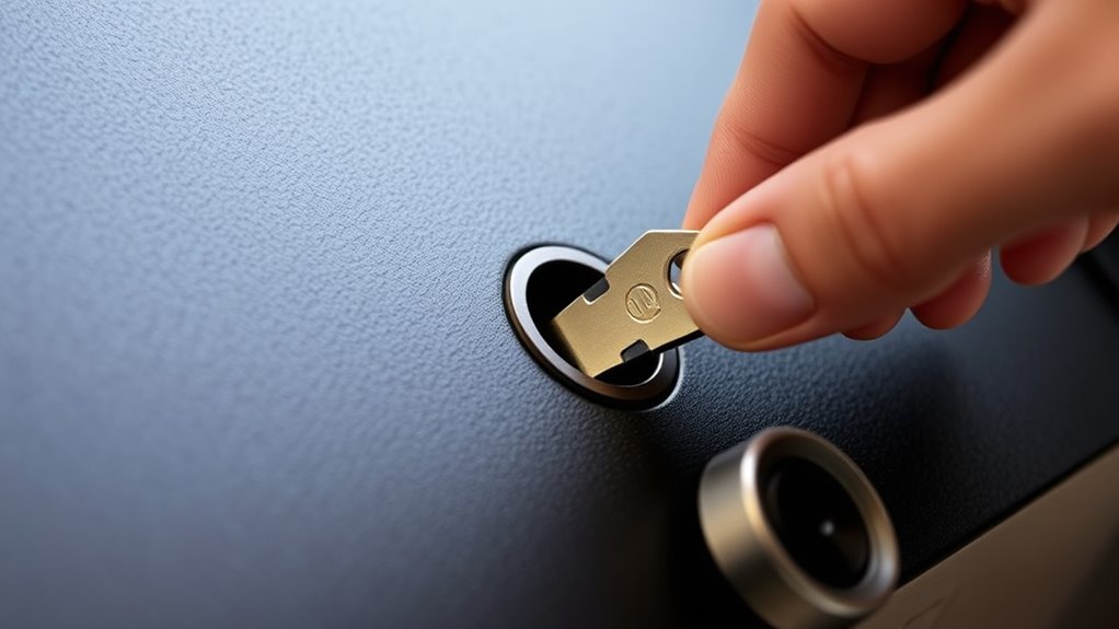 store backup key securely